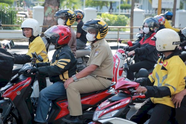 Wali Kota, Wawali Hingga Sekda Kompak Naik Ojol ke Tempat Tugas