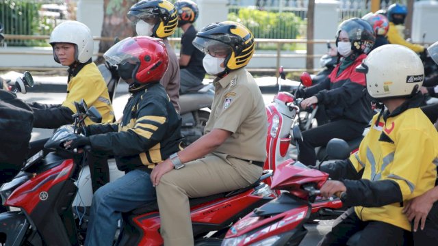 Wali Kota, Wawali Hingga Sekda Kompak Naik Ojol ke Tempat Tugas