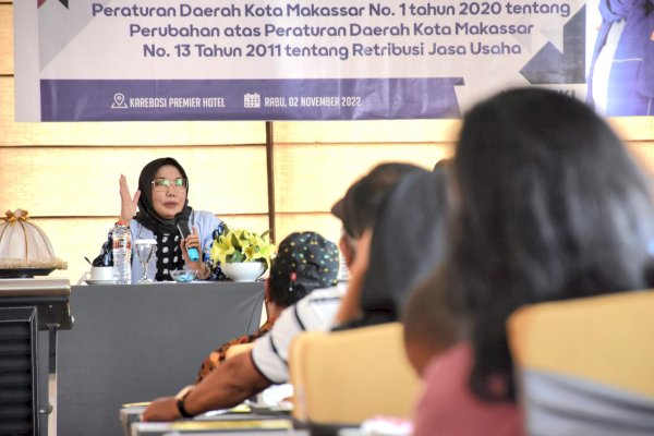 Anggota DPRD Makassar Rezki Gelar Sosper Retribusi Jasa Usaha