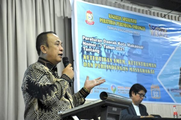 Anggota DPRD Makassar Hasanuddin Leo Gelar Sosper Ketertiban Umum