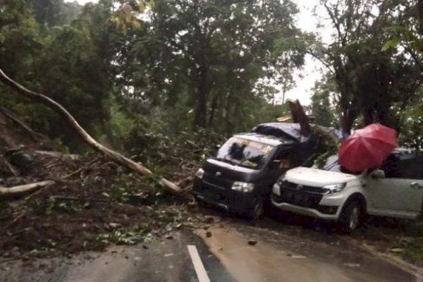 Longsor di Malino, Warga Sinjai Tewas dan Satu Mobil Dikabarkan Jatuh ke Jurang