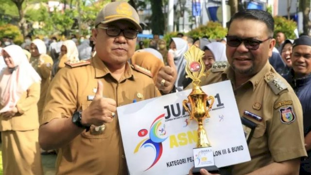 Keren! Camat Rappocini Syaharuddin Juara 1 Lomba Menyanyi Antar SKPD se-Kota Makassar