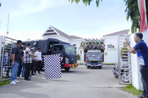 Bupati  Pangkep Yusran Lepas 60 Peserta One Day Adventure HUT ke-77 Korps Brimob
