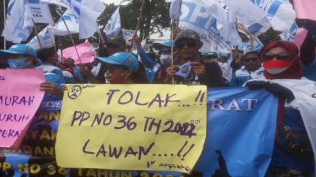 Buruh Tolak Keras Penetapan UMP dengan PP 36 Tahun 2021