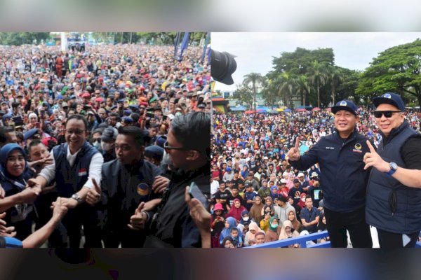 NasDem Kembali Buktikan Kuatnya di Sulsel, Anies Baswedan Tercengang Lihat Massa Jalan Sehat Restorasi Pangkep