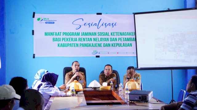Pemkab Pangkep Asuransikan 5.200 Pekerja Rentan, Program BPJS Ketenagakerjaan Silessureng Bupati Yusran