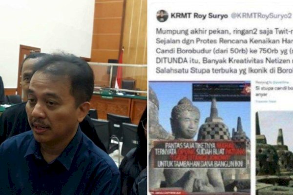 Roy Suryo Divonis 9 Bulan Penjara dalam Kasus Meme Stupa Borobudur Mirip Jokowi