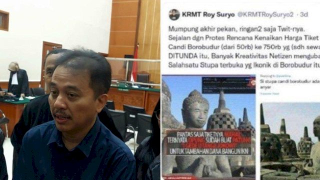 Roy Suryo Divonis 9 Bulan Penjara dalam Kasus Meme Stupa Borobudur Mirip Jokowi