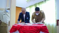 Pemkab Pangkep – Institut Ilmu Sosial dan Bisnis Andi Sapada Teken MoU