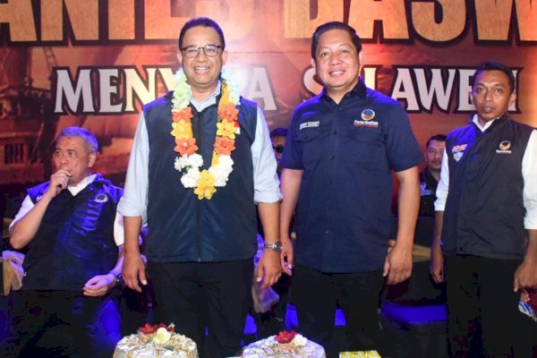 Anies Berterima Kasih ke Rusdi Masse dan Syahar, Minta Relawan Solid ke NasDem Sulsel