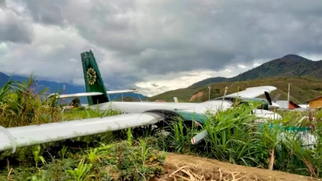 Pesawat Rimbun Air Tergelincir di Dogiyai, Diduga akibat Diterpa Angin Kencang