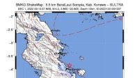 Gempa M 4,0 Guncang Konawe Sultra