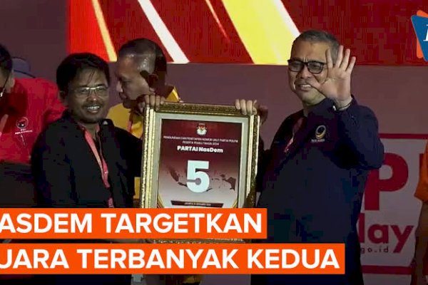 Pertahankan Nomor Urut 5 di Pemilu 2024, NasDem Targetkan Suara Terbanyak Kedua