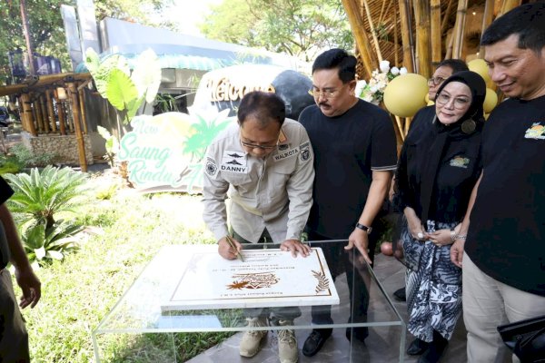 Danny Pomanto Resmikan Restoran New Saung Rindu Alam