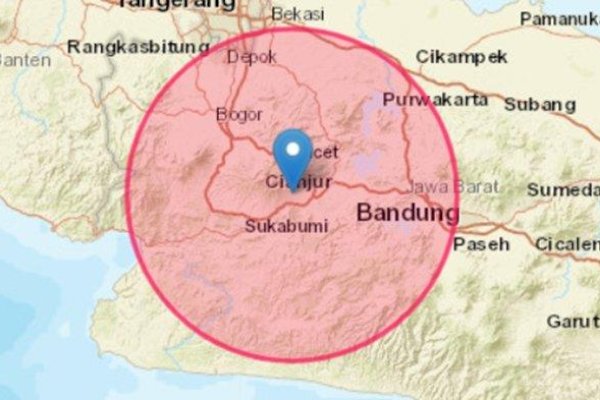 Gempa Magnitudo 2,6 Terjadi di Cianjur