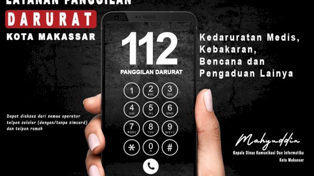 Dinas Kominfo Makassar Ajak Masyarakat Manfaatkan Layanan Call Center 112