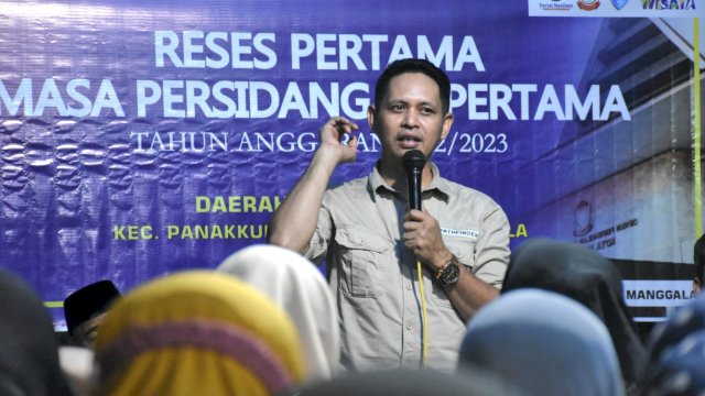 Legislator NasDem Supratman Serap Aspirasi Warga Antang Soal Perbaikan Drainase-Jalan