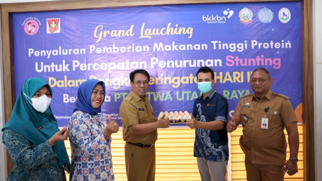 Pemprov Sulsel Salurkan Bantuan CSR 225.000 Telur Bagi Keluarga Berisiko Stunting