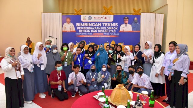 PKK Sulsel dan Dinas PMD Gelar Pelatihan Keterampilan untuk Kelompok Rentan-Disabilitas