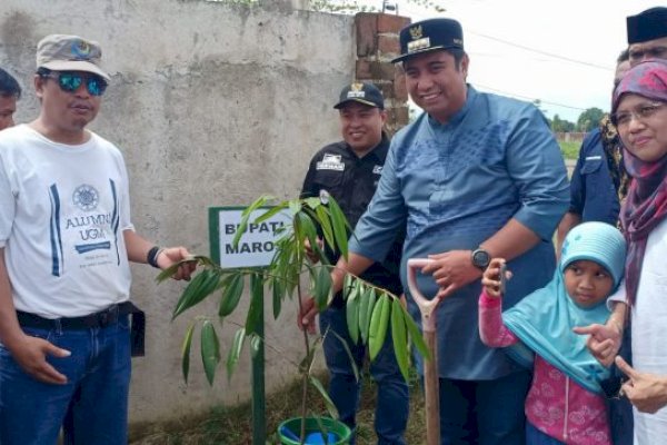 Bupati Maros Hadiri Kegiatan “KAGAMA Menanam” di Moncongloe