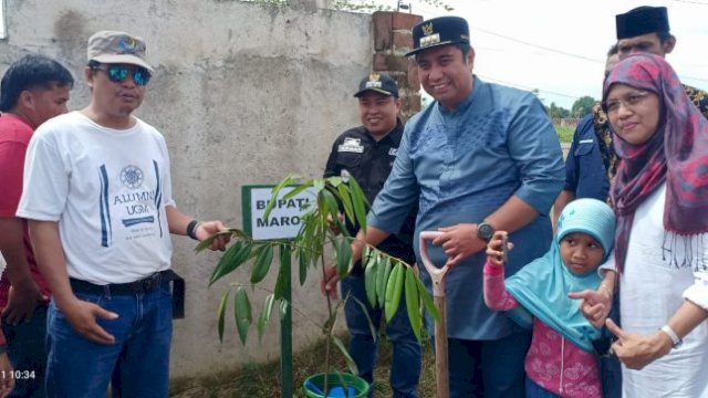 Bupati Maros Hadiri Kegiatan “KAGAMA Menanam” di Moncongloe