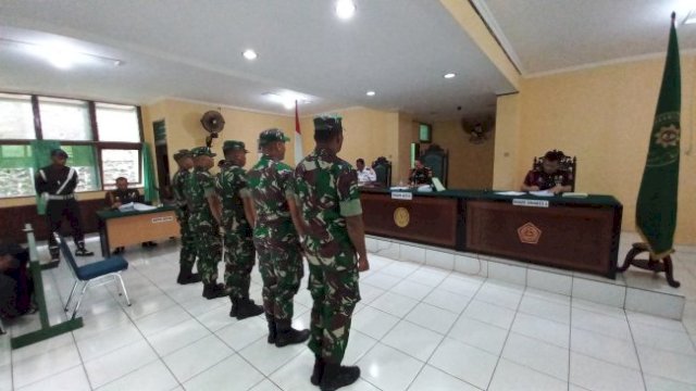 5 Prajurit TNI Tersangka Kasus Mutilasi Warga Mimika Jalani Sidang di Mahkamah Militer Jayapura