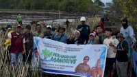 DKP Sulsel Bersama Tanam 40 Ribu Batang Mangrove di Pesisir Wajo