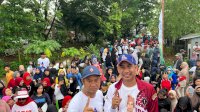 Meski Cuaca Ekstrem, Ribuan Warga Manggala Tetap Antusias Ikuti Jalan Sehat Anak Rakyat