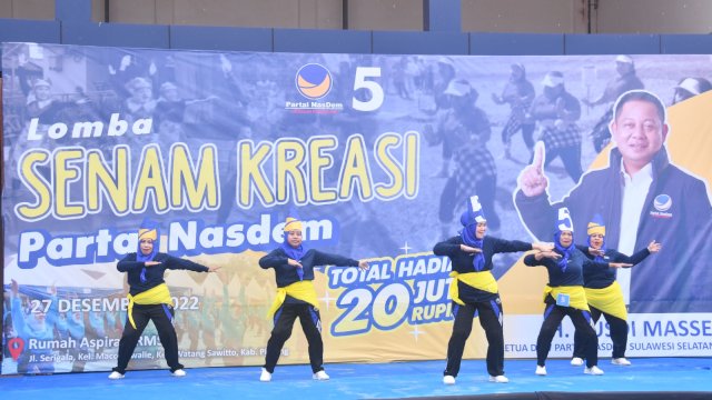 Lomba Senam Kreasi Partai NasDem Sulsel