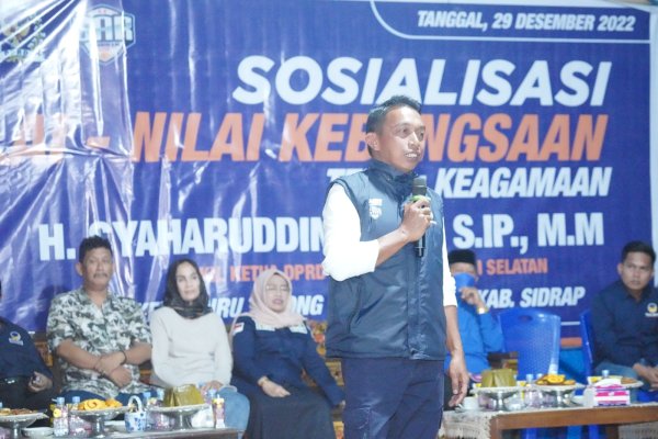 Syaharuddin Alrif ke Warga Tanru Tedong: Nilai-nilai Pancasila Sesuai Ajaran Semua Agama