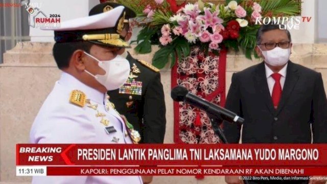 Usai Dilantik Jokowi, Laksamana Yudo Sah Jadi Panglima TNI, Ini Profilnya