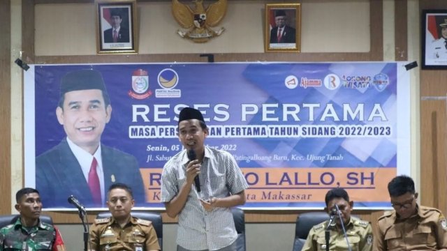 Ketua DPRD Makassar, Rudianto Lallo Serap Aspirasi Warga di Kecamatan Ujung Tanah