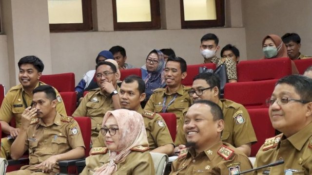 Bappeda Makassar Terima Kunjungan Wakil Bupati Jombang Sumrambah di Balaikota