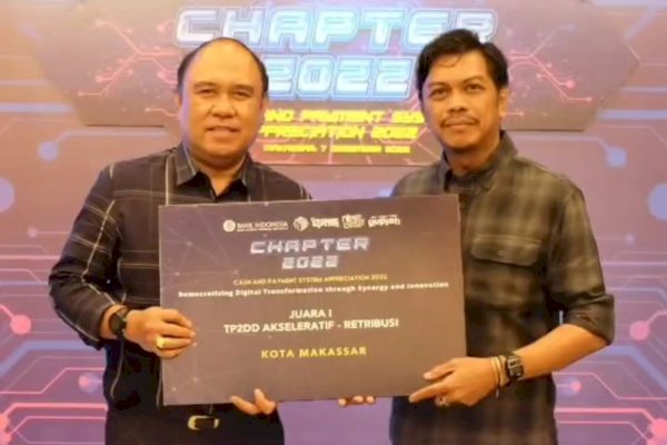 Mantap! Pemkot Makassar Raih Juara 1 Kategori Retribusi dan Pajak Daerah