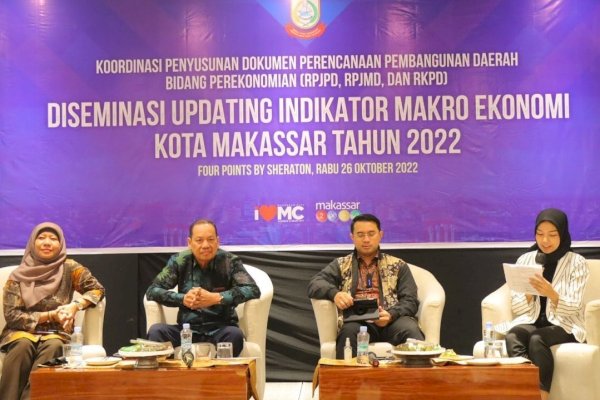 Bappeda Makassar Gelar Desiminasi Updating Indikator Ekonomi Makassar 2022