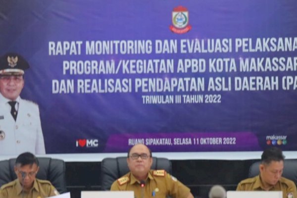 Monev Pelaksanaan Program Kegiatan APBD Makassar Dihadiri Beberapa SKPD