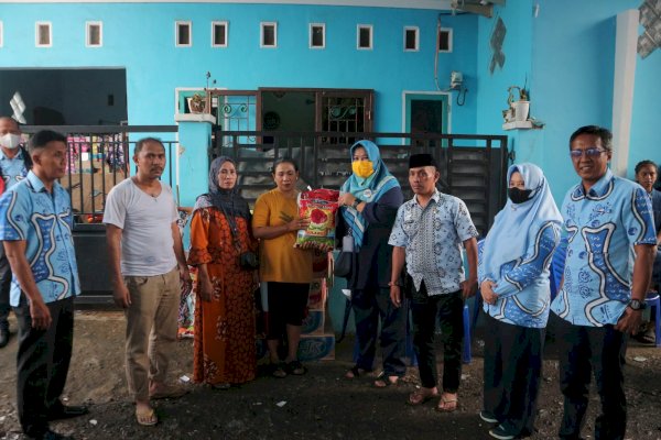 Perumda Air Minum Kota Makassar Sambangi Korban Kebakaran di Biring Romang Manggala