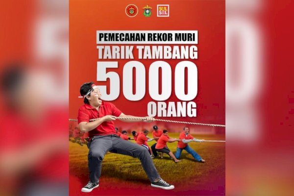 Libatkan 5.000 Peserta, Lomba Tarik Tambang IKA UNHAS Sulsel Bakal Pecahkan Rekor MURI