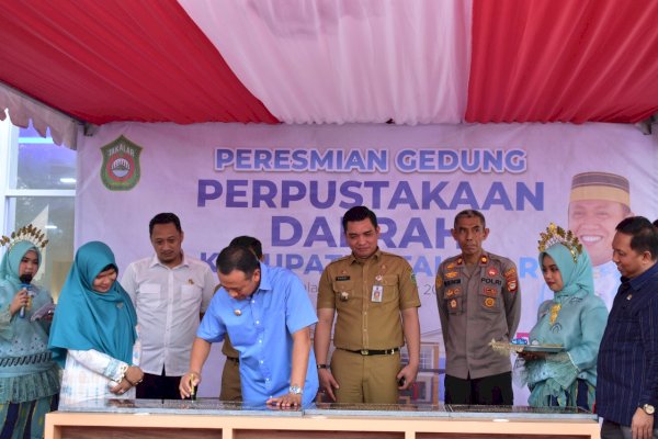 Resmikan Perpustakaan Daerah, Bupati Harap Pelajar Takalar Masuk ke Industri Literasi