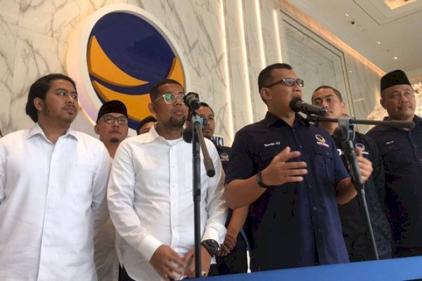 Anak Haji Lulung Sambangi NasDem Tower, Mantap Dukung Anies Capres 2024