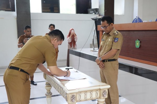 Dihadapan Pj Bupati Takalar Setiawan, Kepala OPD-Camat Teken Pakta Integritas dan Perjanjian Kinerja