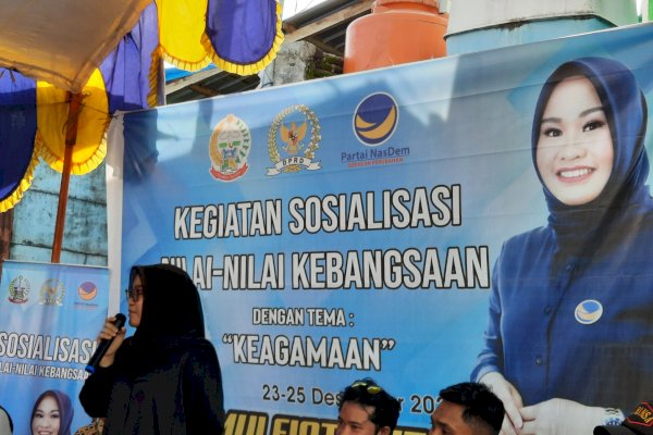 Legislator NasDem Sulsel Rezki Lutfi Sampaikan Pentingnya Nilai-nilai Keagamaan Saat Sosbang