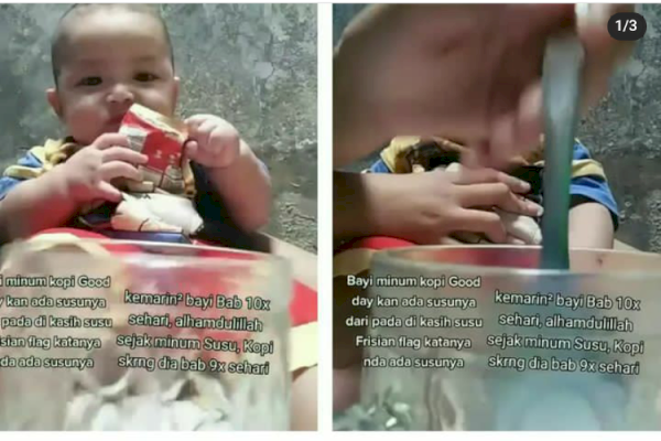 Viral Bayi Minum Kopi Good Day di Medsos