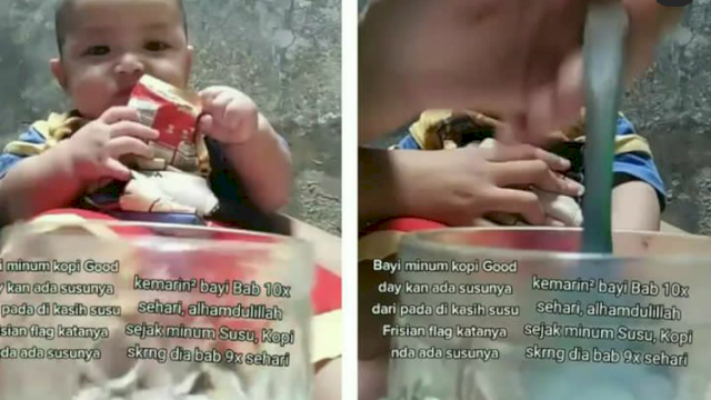 Viral Bayi Minum Kopi Good Day di Medsos