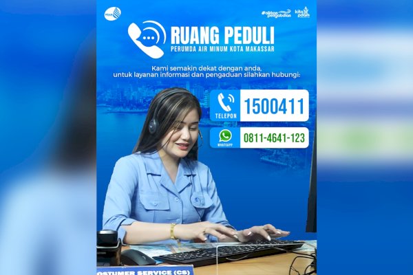 Permudah Pelanggan, PDAM Makassar Buka Ruang Peduli
