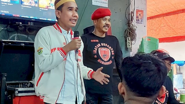 Ikatan Supporter Makassar Bersama Ketua DPRD Makassar, Rudianto Lallo, Nonton Bareng Pertandingan PSM Makassar Vs Barito Putra.