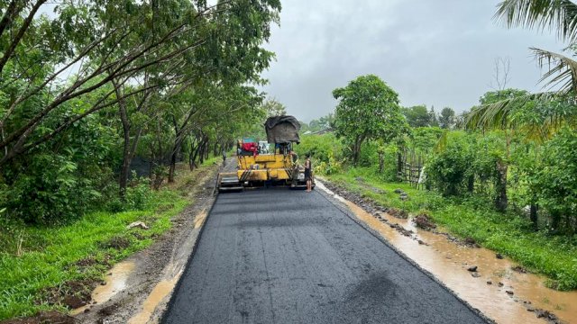 Pembangunan Jalan ke Wisata Air Terjun Batu Manrusu Sudah 90 Persen