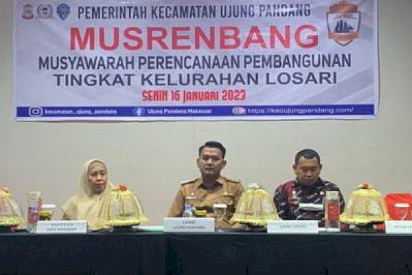 Kasubag Umum dan Kepegawaian Bappeda Makassar Jadi Narasumber di Musrenbang Tingkat Kelurahan Losari