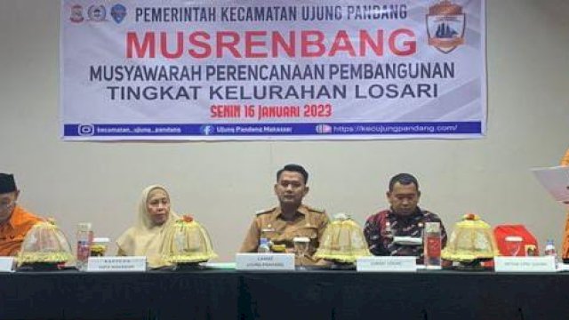 Kasubag Umum dan Kepegawaian Bappeda Makassar Jadi Narasumber di Musrenbang Tingkat Kelurahan Losari