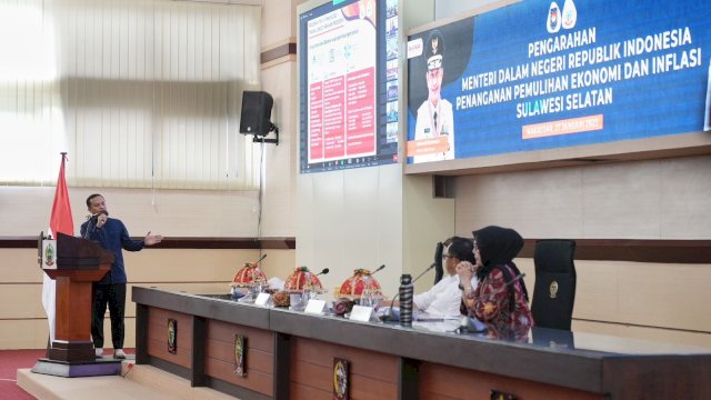 Di Hadapan Mendagri, Gubernur Andi Sudirman Paparkan Program Penanganan Inflasi di Sulsel